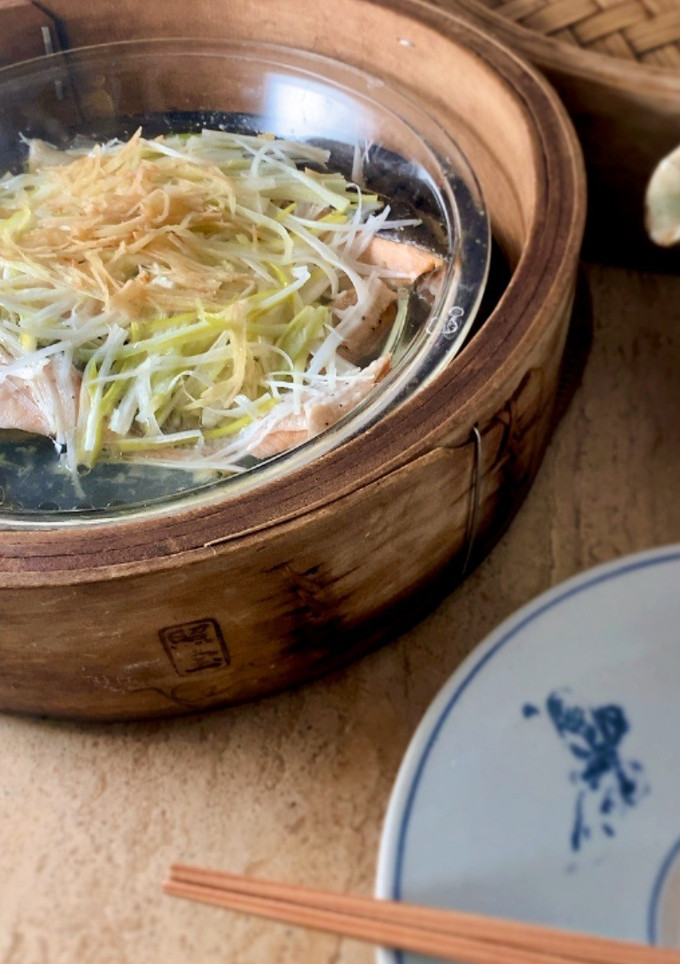 ＊鮭のねぎ蒸し＊-レシピのメイン写真