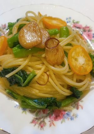 金柑香る♪菜の花のペペロンチーノ-レシピのメイン写真