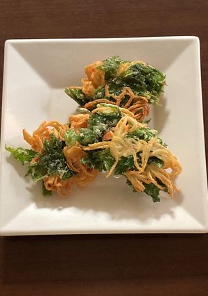 大葉とカニかまのかき揚げ-レシピのメイン写真