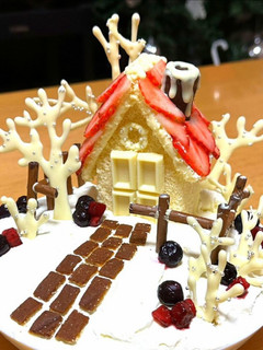 お菓子の家☆かわいいクリスマスケーキ-レシピのメイン写真