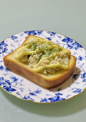 おからツナサラダトースト辛子入り-レシピのメイン写真