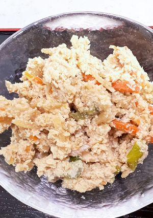 エリンギで食物繊維たっぷり手抜きの卯の花-レシピのメイン写真