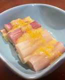 酒の肴に♪柚が香る赤ネギのぬた