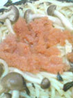辛子明太子としめじの和風パスタ-レシピのメイン写真