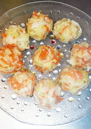 白菜と鶏ひき肉のシュウマイ♪-レシピのメイン写真