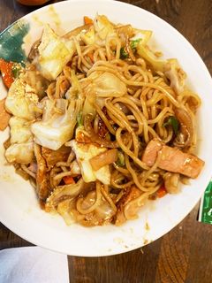 お一人様!市販の焼きそばをきな粉でコク旨-レシピのメイン写真
