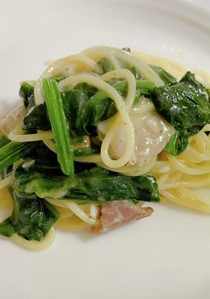 10分で♪ほうれん草とベーコンのパスタ-レシピのメイン写真