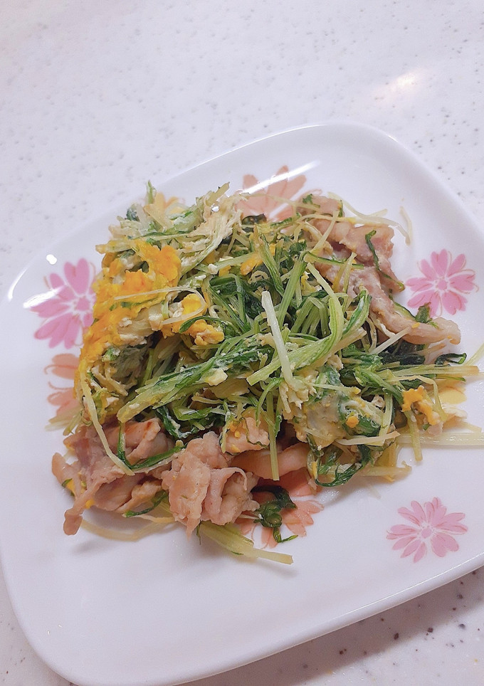☆大量消費☆水菜の卵炒め-レシピのメイン写真