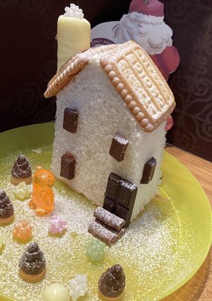 小学生が作る食パンを使った簡単お菓子の家-レシピのメイン写真