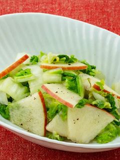 サッと一品♪白菜とりんごのサラダ-レシピのメイン写真