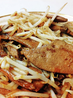コチュジャン漬け豚レバーのもやし炒め。-レシピのメイン写真