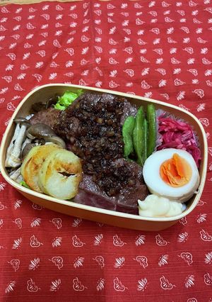 2022.12.17.ステーキのっけ弁当-レシピのメイン写真