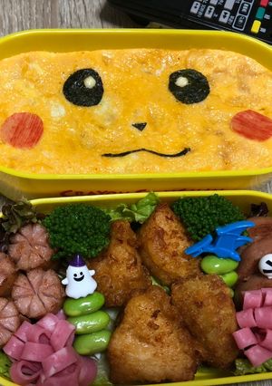 ピカチュウのキャラ弁♫-レシピのメイン写真