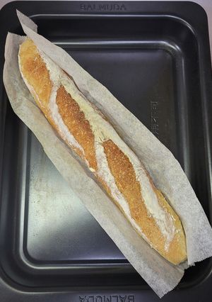 加水率90%のフランスパンは捏ねない！-レシピのメイン写真