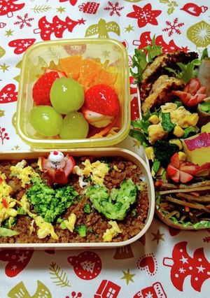 三色弁当☆今日の塾弁当♪-レシピのメイン写真