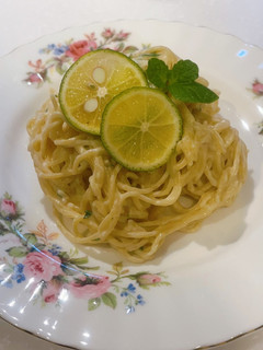 ハーブ香る♪すだちの冷製クリームパスタ-レシピのメイン写真