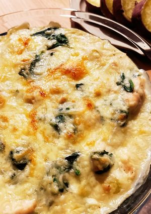 鶏肉とほうれん草のグラタン-レシピのメイン写真