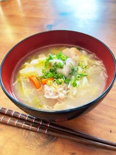 野菜たっぷりすまし汁☆お雑煮にも!-レシピのメイン写真