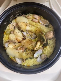 葉玉ねぎの和風パエリア-レシピのメイン写真