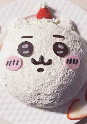 ちいかわサンタのドームケーキ♡ズコット-レシピのメイン写真