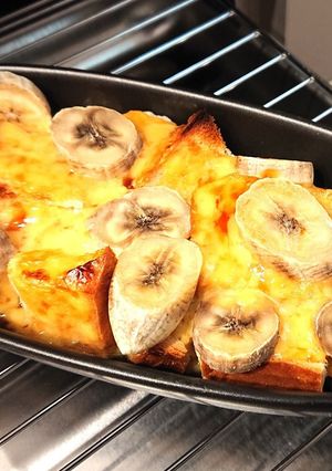 材料3つ★5分でバナナパンプディング風-レシピのメイン写真