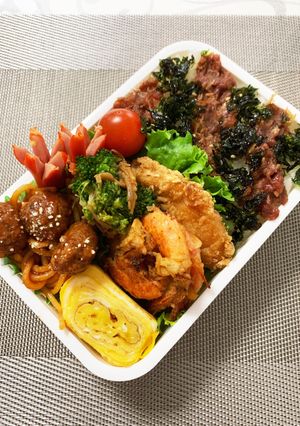 小5息子の塾弁2022.12.18-レシピのメイン写真