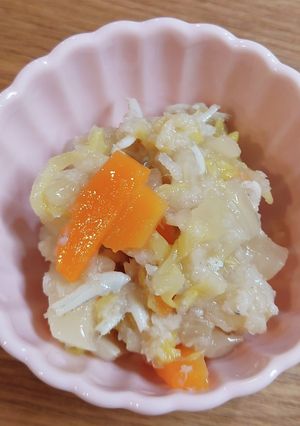 すりおろし蓮根の副菜 〜完了期〜-レシピのメイン写真