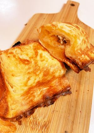 今朝の4w1hサンド「デニ食×チーズ」-レシピのメイン写真
