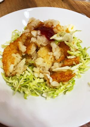 ハッシュドポテトのキャベツサラダ-レシピのメイン写真
