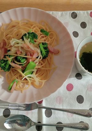 ブロッコリー入り！和風ペペロンチーノ-レシピのメイン写真