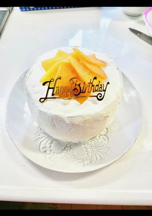 ★メロンのバースデーケーキ★-レシピのメイン写真