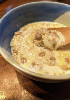 オートミールで納豆チーズリゾット-レシピのメイン写真