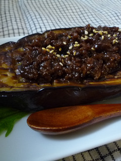 肉みそでどうぞ!米なすステーキ-レシピのメイン写真