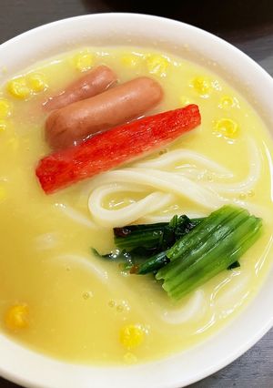 コンポタうどん-レシピのメイン写真