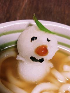 ゆきだるま温泉うどん-レシピのメイン写真