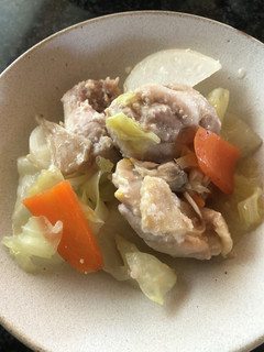 鶏肉とキャベツの塩麹蒸し-レシピのメイン写真