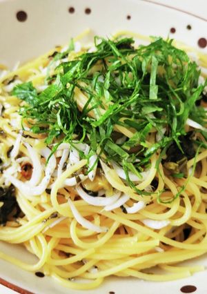 高菜とシラスのペペロンチーノ-レシピのメイン写真