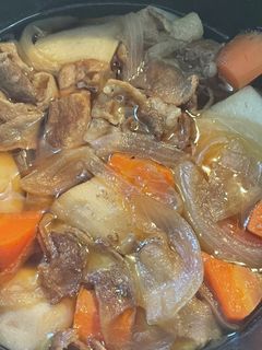 里芋と豚肉の肉じゃが風?-レシピのメイン写真