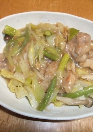 鶏のもも肉と野菜の梅肉あんかけソース-レシピのメイン写真