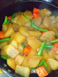 大根人参インゲン炒め煮-レシピのメイン写真