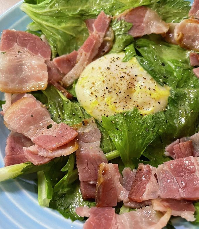 レンチン簡単!セロリの葉でポパイエッグ風-レシピのメイン写真