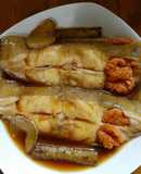☆魚煮付け覚書☆子持ちナメタガレイ煮付け