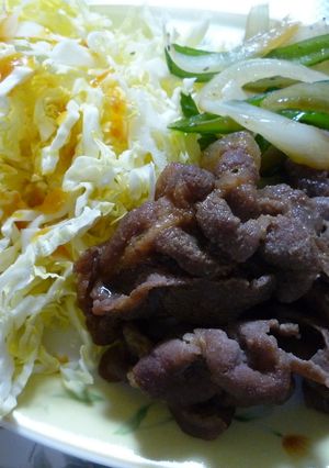 残り豚肉で生姜焼き-レシピのメイン写真