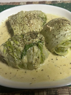 ハンバーグでロール白菜のクリーム煮-レシピのメイン写真