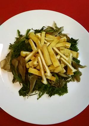 カリカリ油揚げの簡単ホットサラダ-レシピのメイン写真