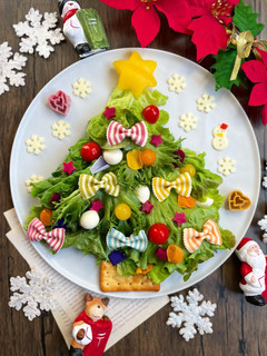クリスマス 簡単ツリーサラダ-レシピのメイン写真