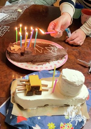 パンで軍艦ケーキ-レシピのメイン写真