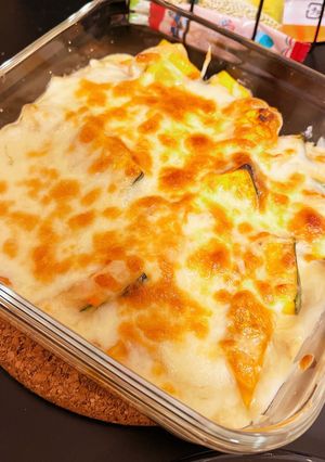 簡単✩.*˚混ぜるだけかぼちゃグラタン♡-レシピのメイン写真
