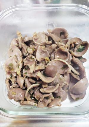 簡単！美味しい砂肝のねぎポン炒め-レシピのメイン写真