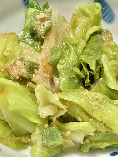 レンジで簡単一品　キャベツのごま和え-レシピのメイン写真